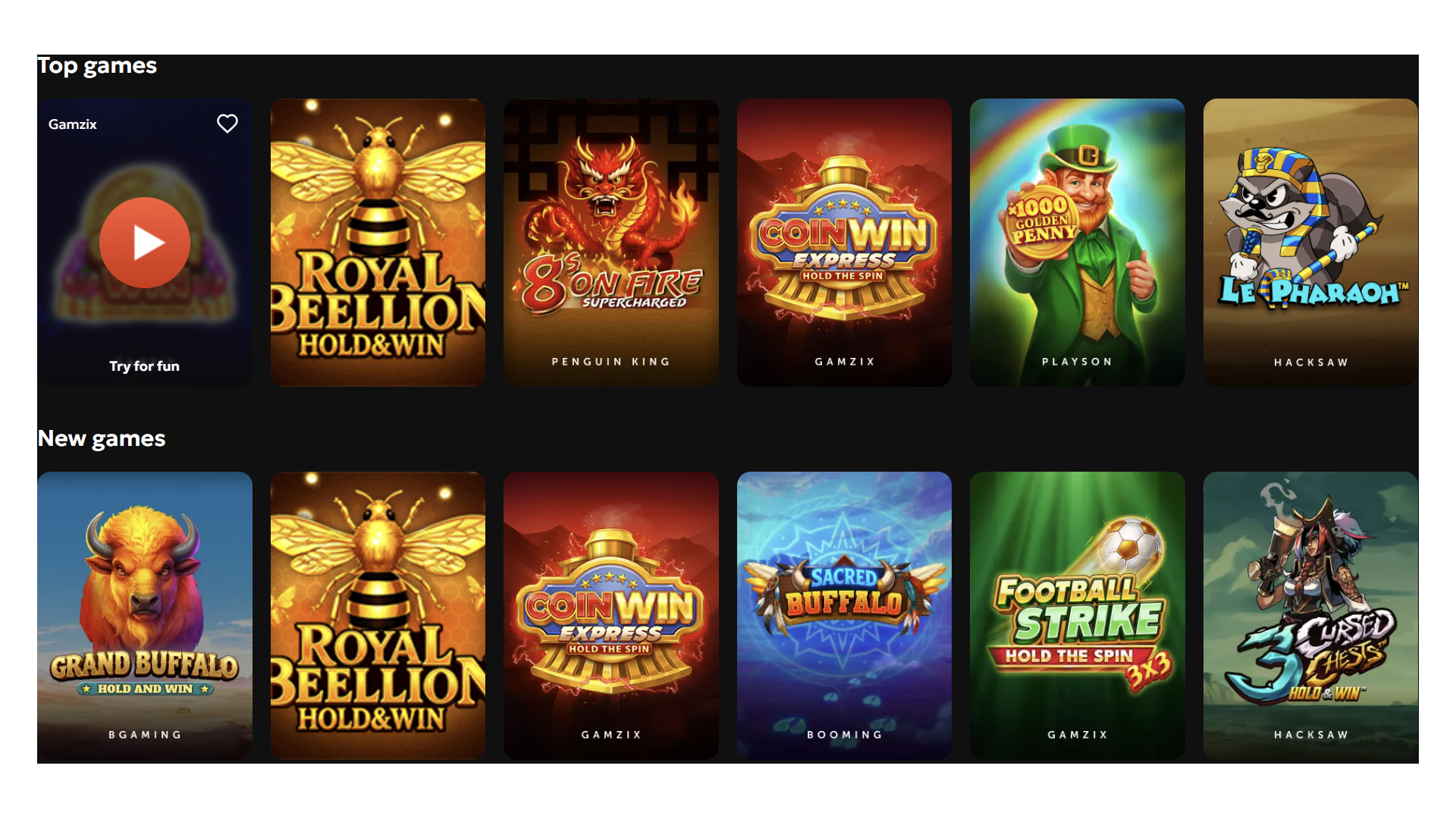 Gxbet casino games